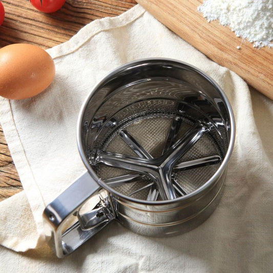 Stainless steel flour sifter strainer