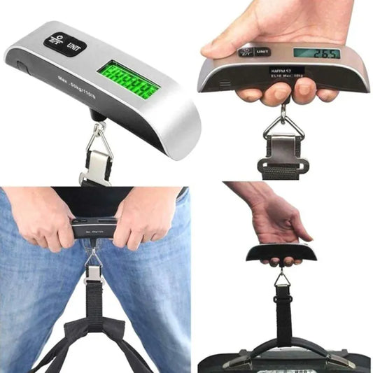 Digital Portable Weighing Machine 50kg/110lb | Lightweight & Durable Digital Weight Checker with Battery