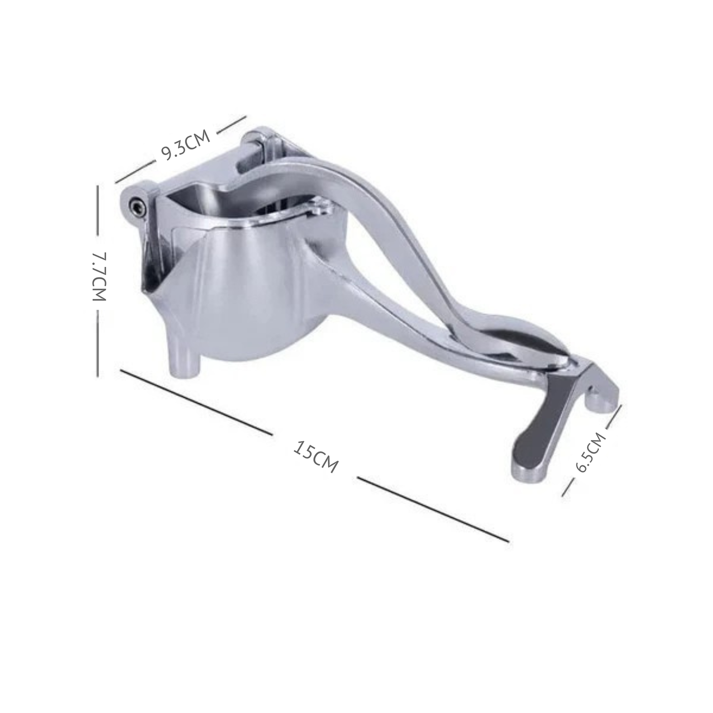 Manual Juice Squeezer, Portable Aluminum Alloy Hand Pressure Juicer, Heavy Duty Single Press Juice Squeezer, Real Stainless Steel Lemon Squeezer