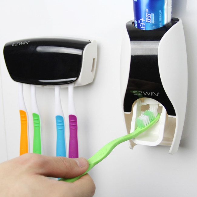 Toothpaste Dispenser With Holder