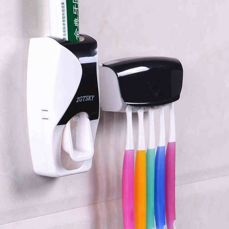 Toothpaste Dispenser With Holder