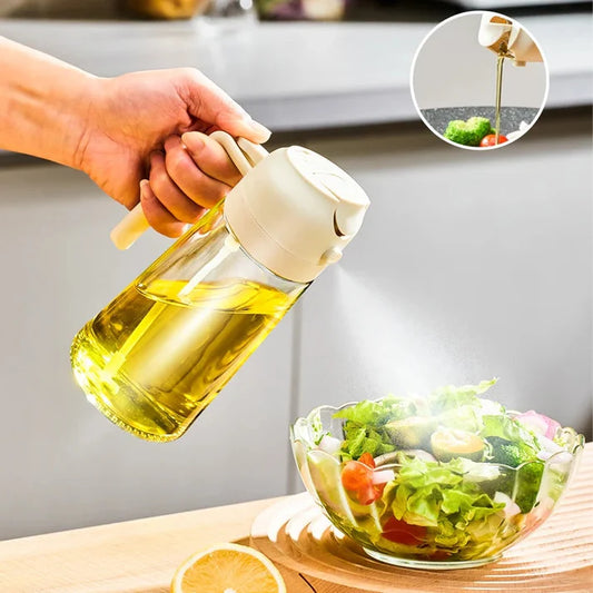2 in 1 Leakproof Oil Dispenser Bottle for kitchen (500ML)