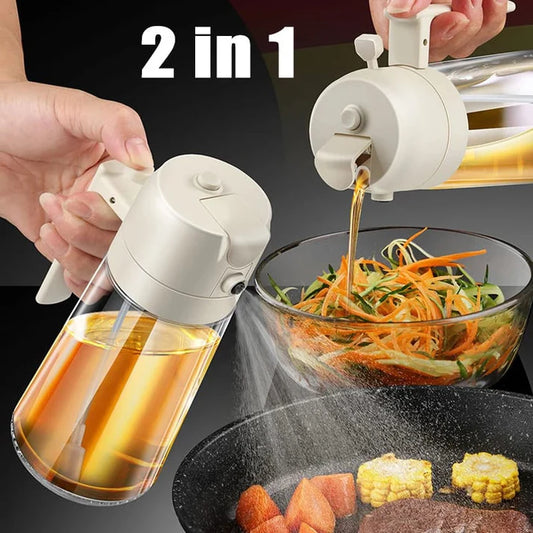 2 in 1 Leakproof Oil Dispenser Bottle for kitchen (500ML)