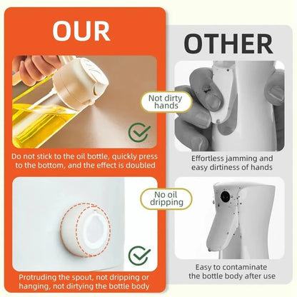 2 in 1 Leakproof Oil Dispenser Bottle for kitchen (500ML)