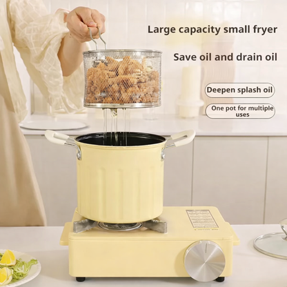 3 Litre Deep Frying Pot With Strainer (Free Delivery)