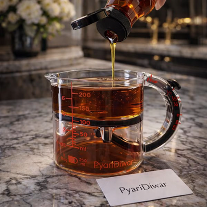 Luxury Precision Kitchen Measuring Cup with Dual Chamber Liquid Separator