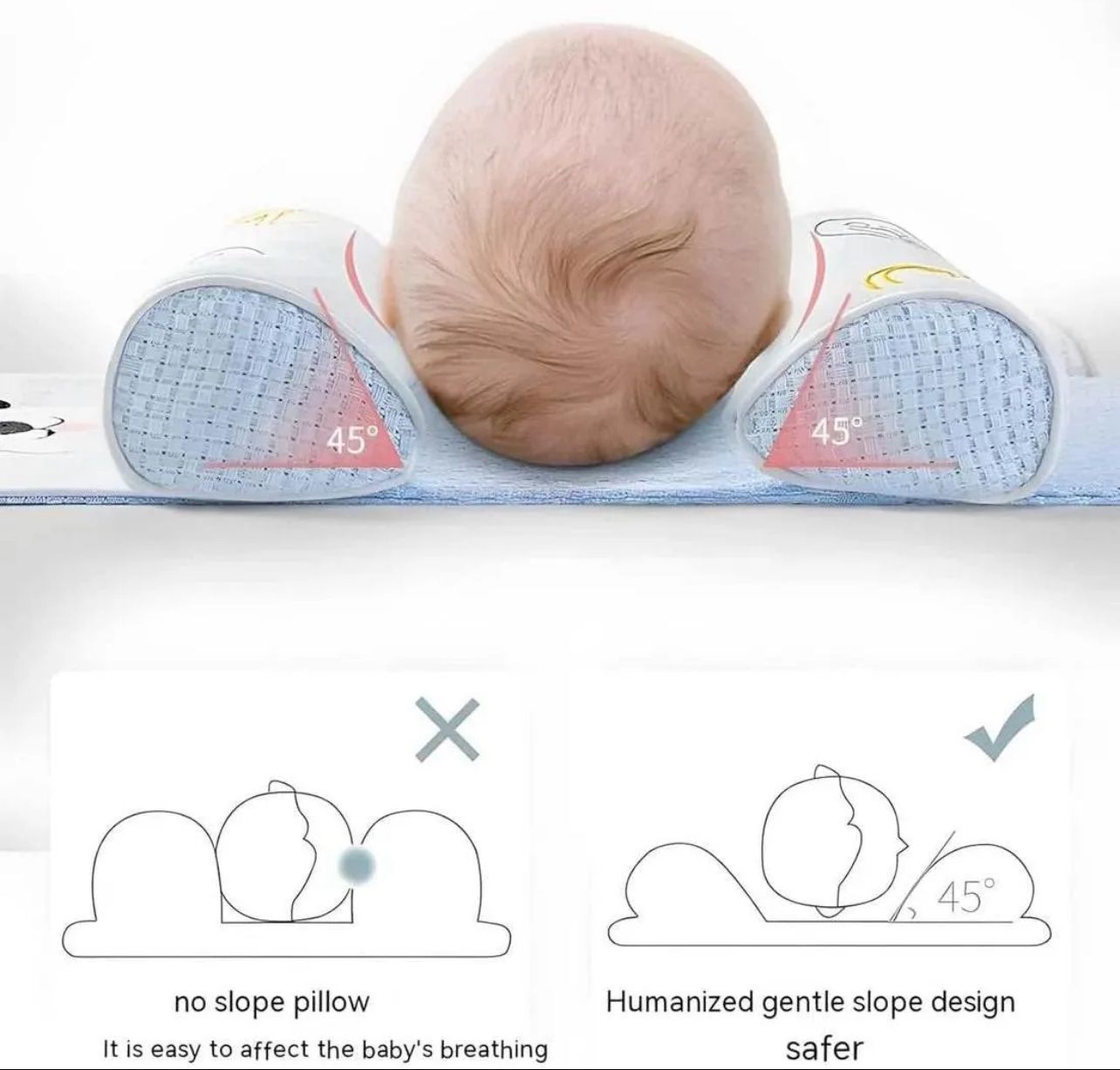Baby Shaping Head Support Pillow (Pack of 2)