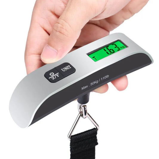 Digital Portable Weighing Machine 50kg/110lb | Lightweight & Durable Digital Weight Checker with Battery