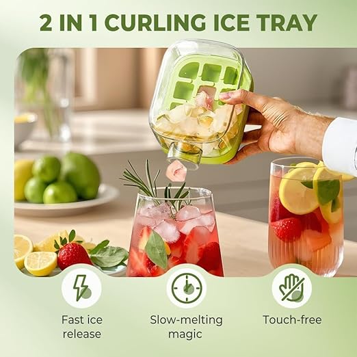 2 in 1 Ice Maker Ice Cube Bottle Size - 500ML