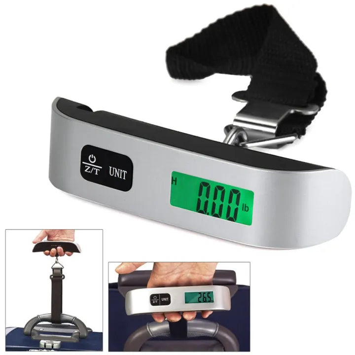 Digital Portable Weighing Machine 50kg/110lb | Lightweight & Durable Digital Weight Checker with Battery
