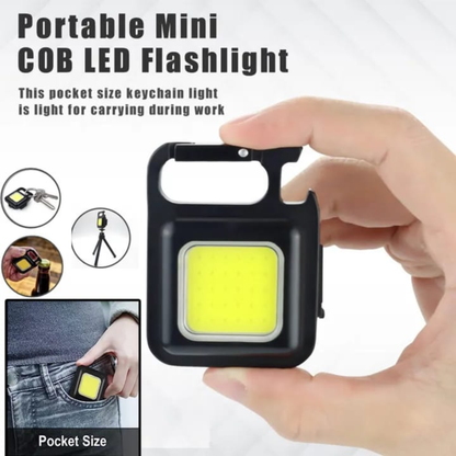 Mini Keychain Flashlights, 4 Light Modes Rechargeable Keychain Light
