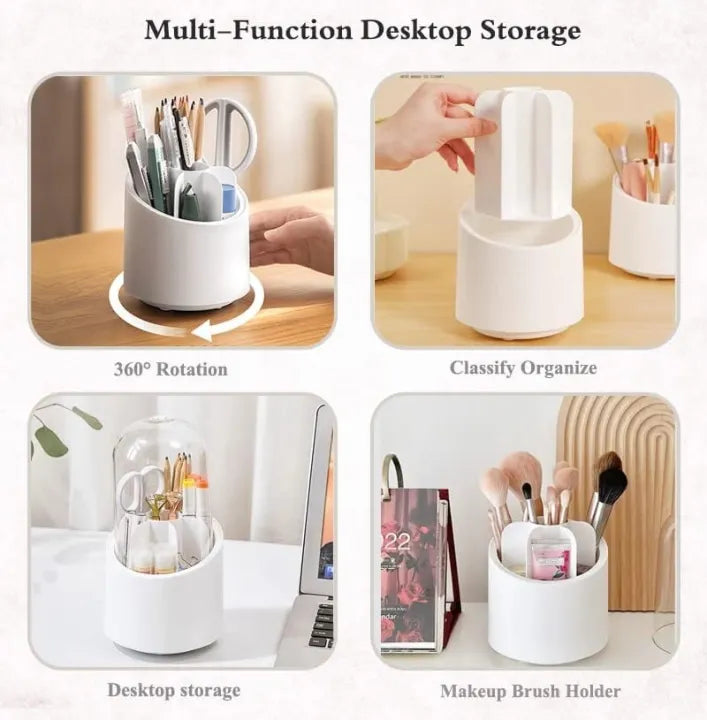 360° Rotating Base Makeup Brush Holder