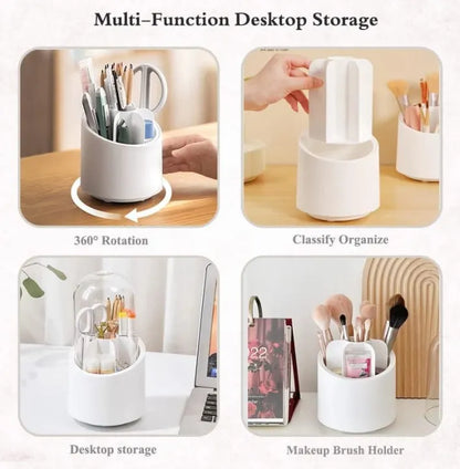 360° Rotating Base Makeup Brush Holder