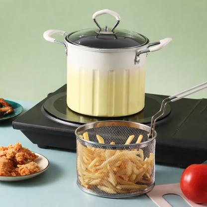 3 Litre Deep Frying Pot With Strainer (Free Delivery)