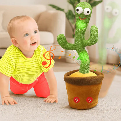 Premium Dancing Talking Cactus Toy With Cap and Muffler