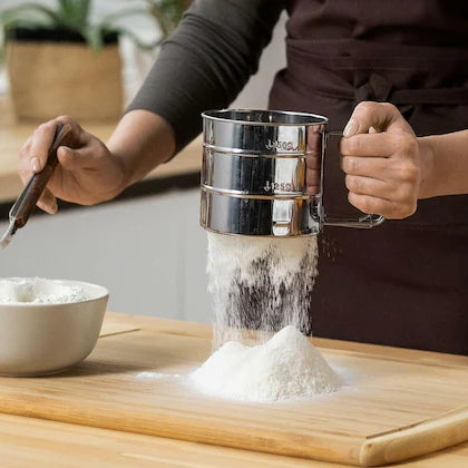 Stainless steel flour sifter strainer